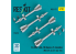 ResKit kit RS32-0577 Missiles R-27EP AA-10 Alamo-F 4 pièces imprimés en 3D 1/32