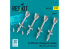 ResKit kit RS32-0581 Missiles R-27ER AA-10 Alamo-C 4 pièces imprimés en 3D 1/32