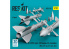 ResKit kit RS32-0581 Missiles R-27ER AA-10 Alamo-C 4 pièces imprimés en 3D 1/32