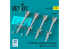 ResKit kit RS32-0582 Missiles R-27ET AA-10 Alamo-D 4 pièces imprimés en 3D 1/32