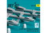 ResKit kit RS32-0582 Missiles R-27ET AA-10 Alamo-D 4 pièces imprimés en 3D 1/32