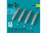 ResKit kit RS32-0598 Bombes au napalm LU-1B 750 lb à ailerons MXU-469/B 4p 3D 1/32
