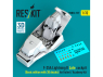 ResKit RSU32-0137 F-35A Lightning II cockpit tardif édition basic décalcomanies 3D pour Italeri / Academy 3D 1/32