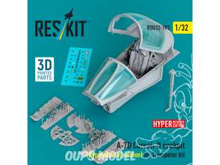 ResKit RSU32-0193 A-7D Corsair II cockpit, édition hyperdétaillée kit Trumpeter 3D 1/32
