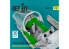 ResKit RSU32-0192 A-7D Corsair II cockpit, Édition de base avec décalcomanies 3D kit Trumpeter 3D 1/32