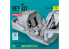 ResKit RSU32-0228 F-35C Lightning II cockpit tardif, Édition hyperdétaillée kit Trumpeter Imprimé 3D 1/32
