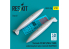 ResKit RSU32-0234 Réservoirs de carburant sous voilure de 1500 L Tornado F3/GR1/GR4 rivetés RAF/RSAF 2 p Imprimé 3D 1/32