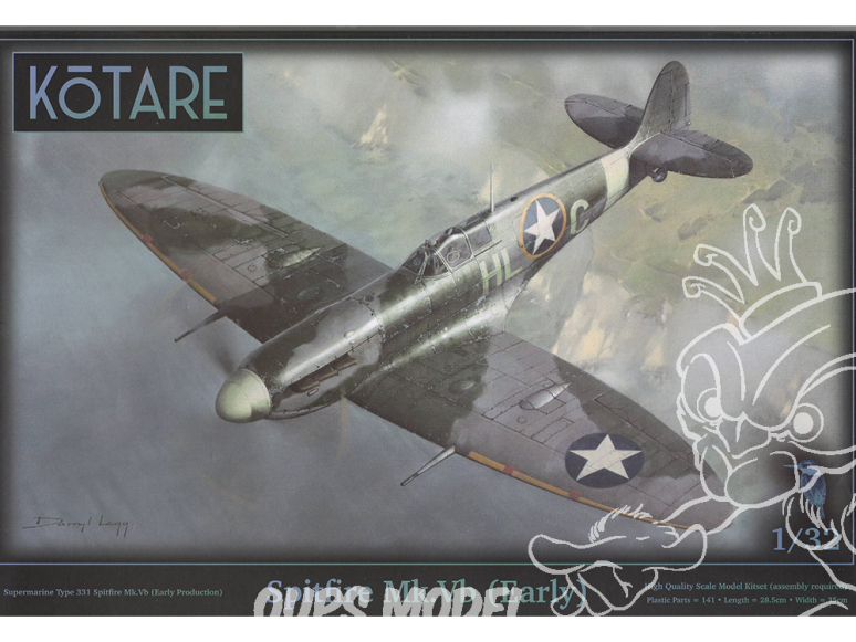 Kotare maquettes avions K32006 Spitfire Mk.Vb Early1/32
