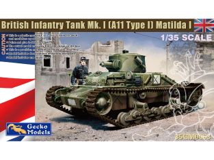 Gecko Models maquettes militaire 35GM0063 Char d'infanterie britannique Mk.I A11 Type A Matilda I 1/35