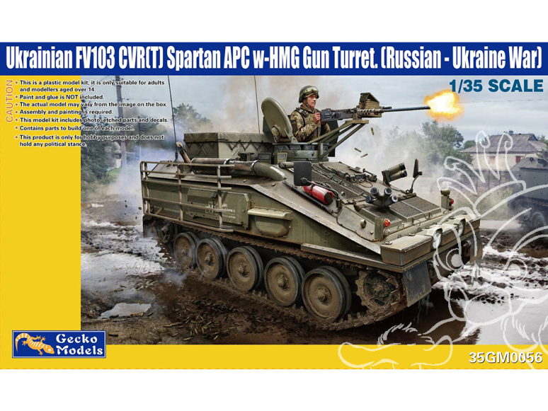Gecko Models maquettes militaire 35GM0056 Blindé transport troupes ukrainien FV103 CVR(T) Spartan tourelle lourde 1/35