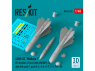 ResKit kit RS48-0532 Missiles AGM-62 Walleye I 2unités nacelle de liaison de données AN/AWG-16 1unité Impression 3D 1/48