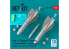 ResKit kit RS48-0563 2 missiles AGM-62 Walleye II avec 1 nacelle de liaison de données AN/AWG-16 imprimé 3D 1/48