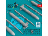 ResKit kit RS48-0566 Missiles S-24 avec APU-68 (4 pièces) imprimés en 3D 1/48