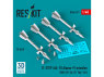 ResKit kit RS48-0577 Missiles R-27EP AA-10 Alamo-F 4 pièces imprimés en 3D 1/48