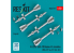 ResKit kit RS48-0577 Missiles R-27EP AA-10 Alamo-F 4 pièces imprimés en 3D 1/48