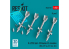 ResKit kit RS48-0581 Missiles R-27ER AA-10 Alamo-C 4 pièces imprimés en 3D 1/48