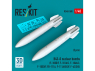 ResKit kit RS48-0588 Bombes nucléaires B43-0 2 pièces, imprimées en 3D 1/48