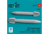 ResKit kit RS48-0588 Bombes nucléaires B43-0 2 pièces, imprimées en 3D 1/48