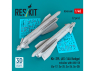 ResKit kit RS48-0600 Kh-29T Kh-29L AS-14A Kedge missiles with AKU-58 2 pièces, imprimées en 3D 1/48
