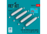 ResKit kit RS48-0578 Bombes au napalm BLU-1A 750 lb 4 pièces Impression 3D 1/48