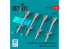 ResKit kit RS48-0582 Missiles R-27ET AA-10 Alamo-D 4 pièces imprimés en 3D 1/48