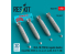 ResKit kit RS48-0597 Bombes au napalm BLU-1B (750 lb) à ailerons MXU-393/B 4p 3D 1/48