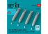 ResKit kit RS48-0598 Bombes au napalm BLU-1B 750 lb à ailerons MXU-469/B 4p 3D 1/48