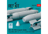 ResKit kit RS48-0598 Bombes au napalm BLU-1B 750 lb à ailerons MXU-469/B 4p 3D 1/48