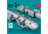 ResKit kit RS48-0557 Supports pour bombes multiples MBD2-67U 2pièces imprimées en 3D 1/48