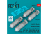 ResKit kit RS48-0571 Bombes de profondeur Mk-XVII 350 lb, 4 pièces, imprimées en 3D 1/48