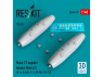 ResKit kit RS48-0579 Bombes au napalm Mark 77 Mod.4/5 2 pièces, imprimées en 3D 1/48