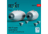 ResKit kit RS48-0579 Bombes au napalm Mark 77 Mod.4/5 2 pièces, imprimées en 3D 1/48