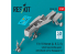 ResKit kit d'amelioration avion RSU48-0310 F/A-18A, B, C, D Baies train d'atterrissage avec roues kit Hasegawa 3D 1/48