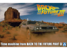 Aoshima maquette voiture 06438 DeLorean Retour vers le Futur III Time machine Partie III 1/24