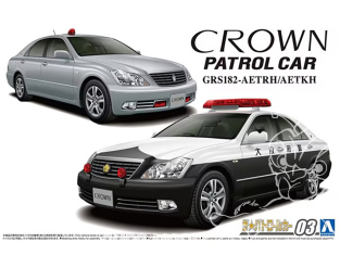 Aoshima maquette voiture 62838 Toyota Crown Patrol Car GRS182 AETRH / AETKH 2005 1/24