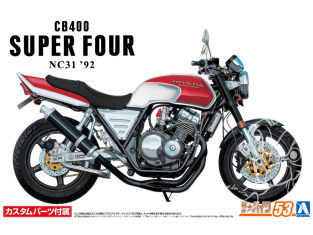 Aoshima maquette moto 06479 Honda CB400 Super Four NC31 1992 1/12