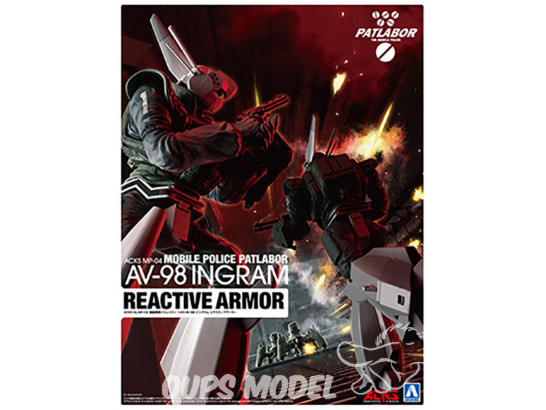 Aoshima maquette mecha 20171 Mobile Police Patlabor AV-98 Ingram Reactive Armor 1/43