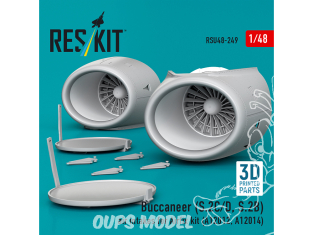 ResKit kit d'amelioration avion RSU48-0249 Prises d'air Buccaneer S.2C/D S.2B pour kit Airfix A12012, A12014 Impression 3D 1/48