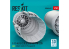ResKit kit d'amelioration avion RSU48-0452 Tuyères d'échappement ouvertes F100-PW-220 pour F-15A, B, C, D, E, J Hasegawa 3D 1/48