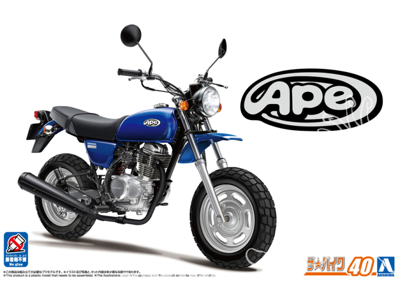 Aoshima maquette moto 06883 Honda HC07 Ape 100 2006 1/12 1/12