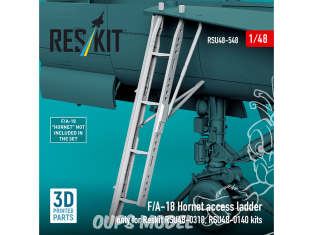 ResKit kit d'amelioration avion RSU48-0548 Échelle F/A-18 Hornet uniquement compatible kits Reskit RSU48-0310-RSU48-0140 3D 1/48