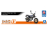 Aoshima maquette moto 06882 Honda HC07 Ape 100 Deluxe 2008 1/12