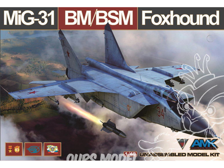 AMK maquette avion 88003-A Mikoyan MiG-31BM/BSM Foxhound 1/48