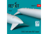 ResKit kit d'amelioration Avion RSU48-0576 Réservoirs de carburant de 1200 L pour Jaguar de la RAF 2 piéces 1/48