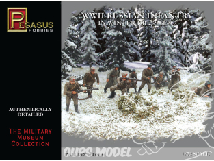 PEGASUS maquette militaire 7272 Infanterie Russe en tenue hiver WWII 1/72