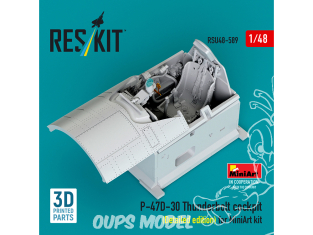 ResKit kit d'amelioration avion RSU48-0589 Cockpit P-47D-30 Thunderbolt, Édition détaillée kit MiniArt 1/48