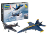 Revell maquette avion 05613 Gift Set 80ans des Blue Angels avec peinture et accessoires de base 1/72