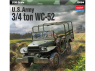 Academy maquette militaire 13564 U.S. Army 3/4 ton WC-52 1/35