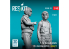 ResKit Figurine RSF48-0113 Pilotes de F-14 Tomcat en position debout, scène 1 2p imprimées en 3D 1/48