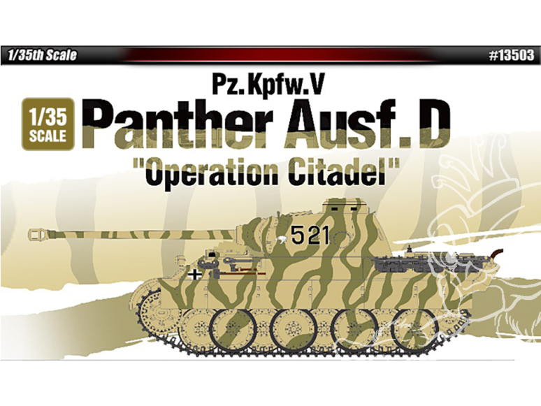 Academy maquette militaire 13503 Panther Ausf.D "Operation Citadel" Pz.Kpfw.V 1/35